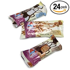 Atkins Endulge Bars, Variety Pack (Caramel Nut Chew, Chocolate Coconut & Peanut Caramel Cluster), 1.4 and 1.2-Ounce Bars (Pack of 24)