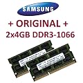 Samsung 8GB Dual Channel Kit (2x 4GB, 204 pin, DDR3-1066, PC3-8500, SO-DIMM)