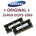 Samsung 8GB Dual Channel Kit (2x 4GB, 204 pin, DDR3-1066, PC3-8500, SO-DIMM)