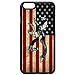 Browning Deer Camo American Flag for iPhone 6/6s Case (Black Plastic)