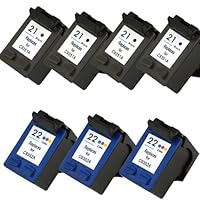 Shop At 247 ® Remanufactured Ink Cartridge Replacement for HP 21 + 22