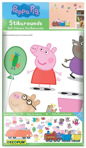 Buy Decofun, Peppa Pig  Wall Sticker Stikarounds online at Discounted New and Used prices. Delivered to your door with Off-The-Bookshelf.