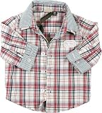 IKKS Shirt, Denim 2 in 1 36 Carreaux rouge 18M