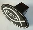 Jesus with Fish Religious Christian Trailer Hitch Cover Plug for Cars, Trucks, SUVs