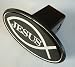 Jesus with Fish Religious Christian Trailer Hitch Cover Plug for Cars, Trucks, SUVs