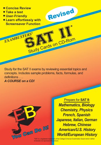 Ace's SAT 2 (subject tests) Exambusters Study Cards (Ace's Exambuster Study Cards)