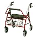 Nova Ortho-Med Mighty Mack 4216 Rolling Walker - Red