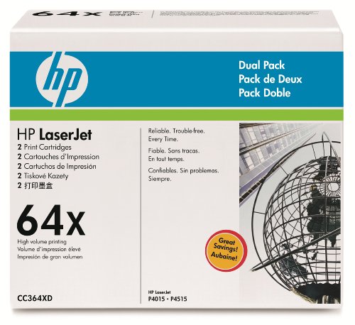 HP LaserJet 64X Print Cartridge in Retail Packaging - Dual Pack CC364XD (Black)