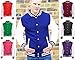 AWDis Hoods Varsity Letterman jacket Burgundy / Heather Grey L