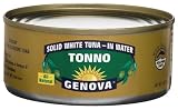 Genova Tonno, Solid White Tuna In Water, 6-Ounce Cans (Pack of 12)