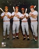 Cincinnati Reds Big Red Machine with Perez, Bench, Morgan and Rose 8x10 Photo