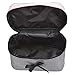 Creazy Square Bow Stripe Cosmetic Bag (Black)