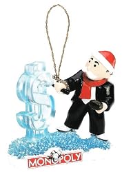 Monopoly Ice Sculpture Christmas Ornament by Basic Fun