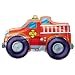 Rescue Team Fire Engine Shape Flat
