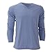 Canvas Mens Triblend Long Sleeve V-Neck T-Shirt