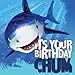 16-Count Paper Lunch Napkins, Shark Splash Happy Birthday