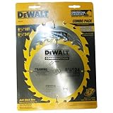 DEWALT DW9158 6-1/2 inch Cordless Construction Saw Blade Combo Pack with 18 Tooth and 24 Tooth Saw Blades