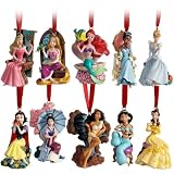 Limited Edition 2011 Disney Princess Christmas Ornament Set (10-Pc.) Including Princesses Rapunzel, Ariel, Aurora, Belle, Cinderella, Jasmine, Snow White, Mulan, Pocahontas and Tiana by Disney Store