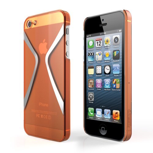 Megix TechnologyStar Series Hard Case Fit for Apple iPhone 5/5S - Retail Packaging - Orange