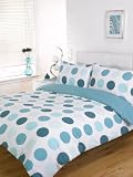 Lincoln Spots Aqua King Size Duvet Cover Quilt Set