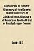 Glossaries on Sports: Glossary of Cue Sports Terms, Glossary of Cricket Terms, Glossary of American Football, List of Rugby League Terms