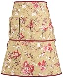 Angelas Garden 7401-909 Womens Garden 6-Pocket Waist Apron, Victorian Rose