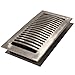 Decor Grates LA210-NKL Louvered Cast Aluminum Floor Register, 2-Inch by 10-Inch, Brushed Nickel