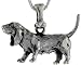 Sterling Silver " Basset Hound " Dog Charm &copy;.