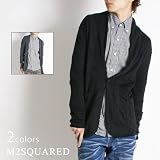 M2SQUARED ショールカラーテーラードジャケット風シワ加工カーディガン(D-A0326-275)