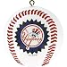 New York Yankees Starburst Design Mini Replica Baseball Ornament