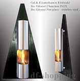 Ethanol und Gel-Kamin - Pyramide Schwarz