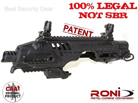 Roni G2-34 RECON FULLY LEGAL in ALL states ! NON SBR ! CAA tactical kit For GLOCK models 34 35 color BLACK + Best Security Gear Magnet