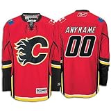 ANYNAME #00 Calgary Flames RBK Premier NHL Hockey Jersey by Reebok (NHLPA Certified Custom Sewn Authentic Twill)