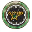 NHL Dallas Stars Neon Clock - 14 inch Diameter