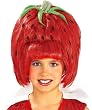 Girls Strawberry Tart Wig - Child Std.