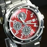 セイコー(SEIKO)クロノグラフ腕時計(レッド)SZER013