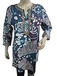 Blue Cotton Kurti Printed Summer Kurta
