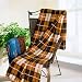 [Scotch Plaids - Yellow/Brown] Soft Coral Fleece Throw Blanket (71 by 79 inches)