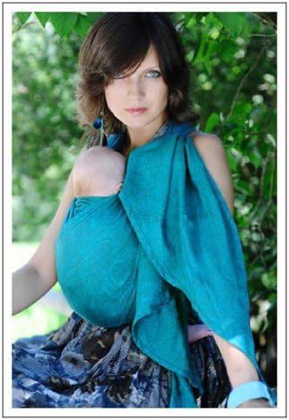 Ellevill Wrap Baby Carrier - Paisley Smaragd