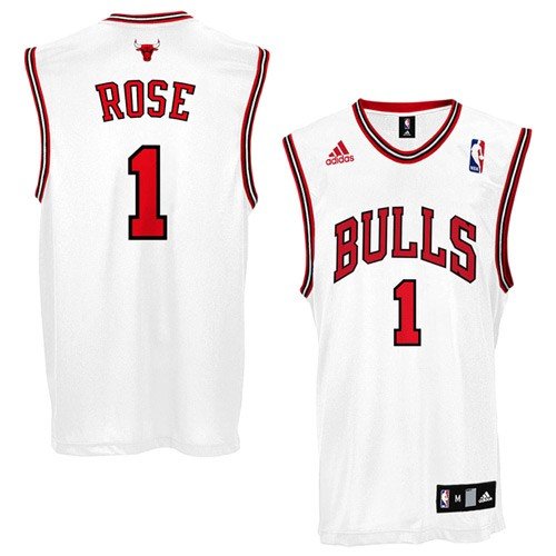 Adidas Chicago Bulls Derrick Rose Replica Home Jersey