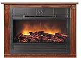 Heat Surge Amish Crafted Roll and Glow Electric Fireplace, Dark Oak - HSRG2