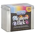 Durex - Pleasure Pack Latex Condom Tin, 36 Count