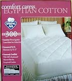 Review SPRING AIR  / MARRIKAS Egyptian Cotton 300TC Mattress Pad OLYMPIC QUEEN