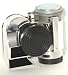 Chrome Nautilus 139db Compact Dual Tone Air Horn Just Plug-n-Blow
