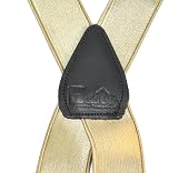 1" Wide Formal Suspenders in Champagne Tan Color X-back