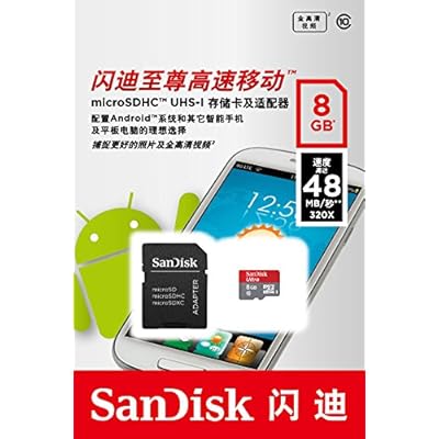 Sandisk Ultra microSDHC UHS-I 8GB Class 10 Memory Card with Adaptor  (Upto 30 Mbps speed)