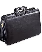 Jack Georges University Collection Triple Gusset Top Zip Tri-Pocket Portfolio