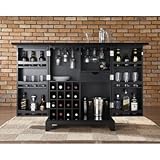 Newport Expandable Bar Cabinet by Modern Marketing (Black) (42