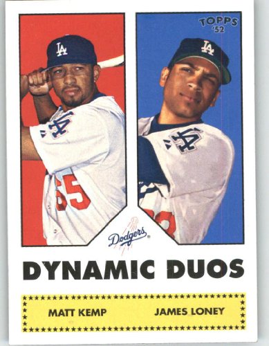 2006 Topps 52 Dynamic Duos (1952 Edition) #'dD12 Matt Kemp / James Loney - Los Angeles Dodgers (Baseball Cards)