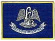 Louisiana State Flag Embroidered Patch Iron-On LA Emblem